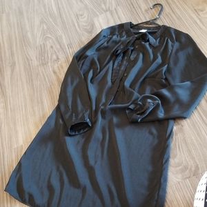 Silky long sleeve dress/ blouse